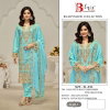 Bilqis B 182 Lawn Cotton Readymade Pakistani Suits Exporters In India